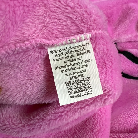 Victoria’s Secret Pink Smiley Face Plush Pink Robe Size XS/S - Picture 8 of 10